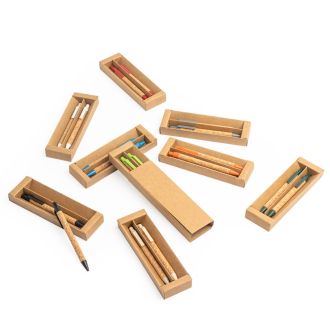 Kit Ecológico Caneta e Lapiseira Cortiça