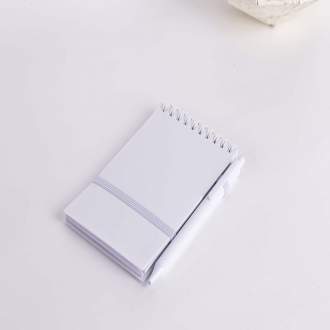 Kit com Bloco de Anotações e Caneta